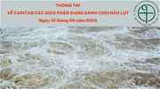 THÔNG TIN VỀ CARITAS CÁC GIÁO PHẬN ĐANG GÁNH CHỊU BÃO LỤT